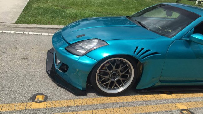 2003-2008 Nissan 350Z Rocket Bunny 2PC Front Splitter