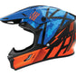 THH Helmets T710XR Battle Blue/Orange - XS