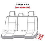 Covercraft 11-24 Dodge Ram Polycotton SeatSaver Custom Second Row Seat Covers - Misty Grey