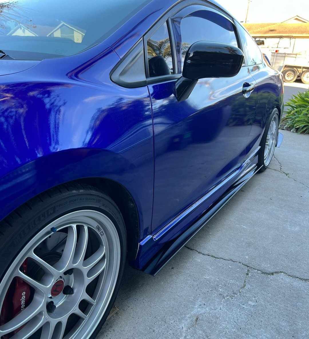 2012-2015 Honda Civic Coupe 2PC Side Splitters