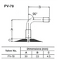 Bridgestone PV78 Tube - 140/90-16