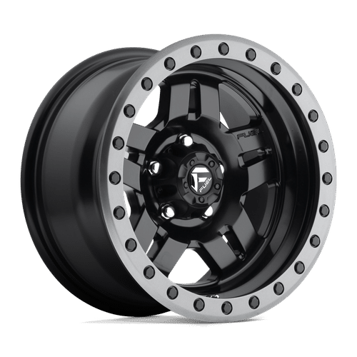 Fuel MATTE BLACK GUN METAL RING D557 15x8 5x114.3 Wheels