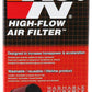 K&N Universal Clamp-On Air Filter - 2 1/4in 10 DEG FLG 3 1/2in OD 6in H