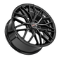 DIM Matte Black RE-688 BLACK 18x8.5 5x114.3 Wheels