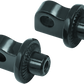 Kuryakyn Splined Peg Adapter Harley-Davidson Male Mount Black