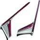 Kuryakyn L.E.D. Vertical Rear Light Strips 12-17 GL1800 Chrome Red Lens
