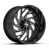 Sentali Forged Gloss Black Milled SF7BM 24x14 8x180 Wheels