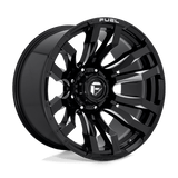 Fuel GLOSS BLACK MILLED D673 22x12 8x170 Wheels