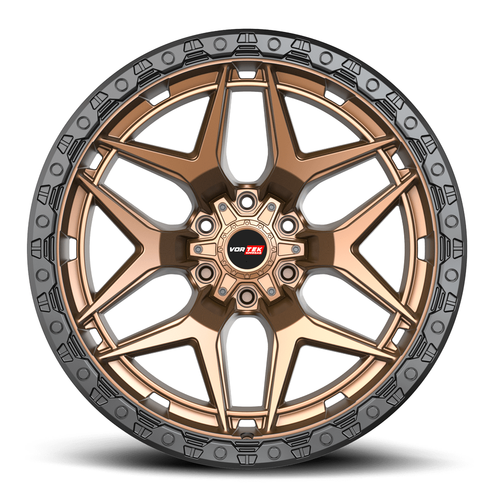 VORTEK VRT-603 20x10 6x135/6x139.7 -24 Matte Bronze Black Bead Ring