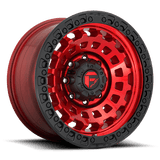 Fuel CANDY RED BLACK BEAD RING D632 ZEPHYR 18x9 8x170 Wheels