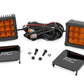 4 Inch LED Amber Light Pods | Square | Amber DRL | Pair