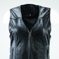 River Road Plains Leather Vest Black Womens - Small