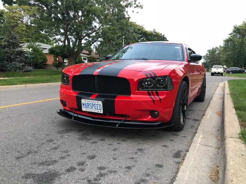 2006-2010 Dodge Charger SE/SXT/RT/SRT8 2PC Front Splitter