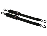 SpeedStrap 2in x 4ft Marine Transom Tie-Down Straps with Snap S-Hooks (2 Pack)