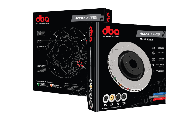 DBA 08+ EVO X Rear Drilled & Slotted 4000 Series Rotor