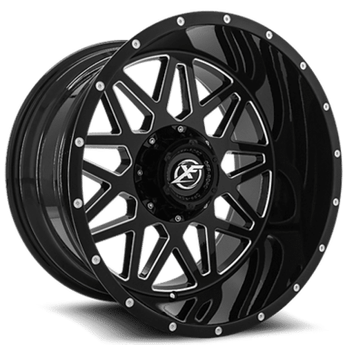 XF OFFROAD Gloss Black XF-211 20x9 8x170/8x165.1 Wheels