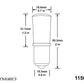 Diode Dynamics 1156 LED Bulb HP48 LED - Amber (Pair)