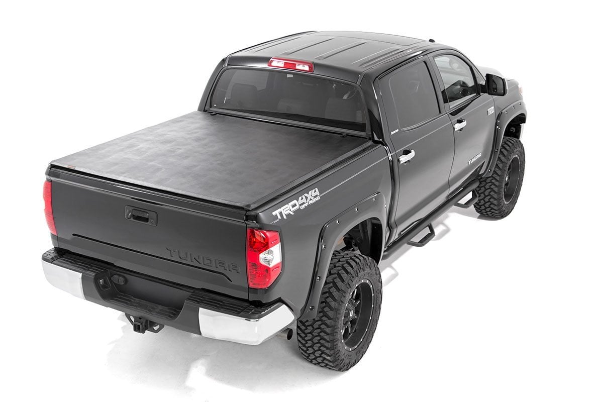 Soft Tri-Fold Bed Cover | 5'7" Bed | No OE Rail | Toyota Tundra (07-26)
