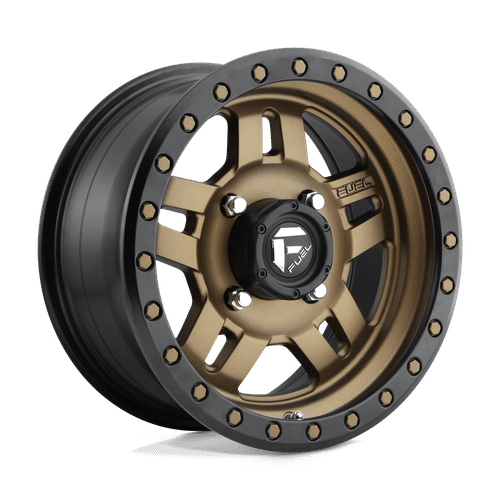 Fuel MATTE BRONZE BLACK BEAD RING D583 14x7 4x156 Wheels