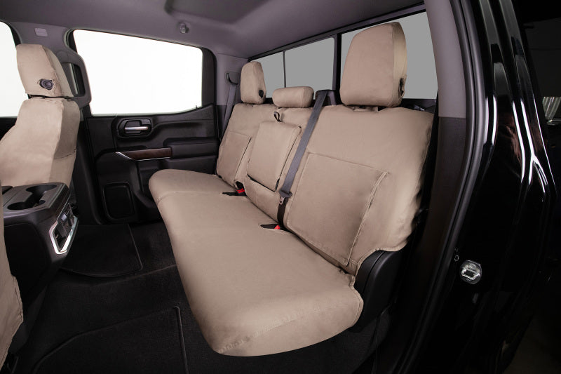 Covercraft 22-24 Dodge Ram 2500 Polycotton SeatSaver Custom Front Row Seat Covers - Taupe