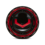 Vossen Billet Modular Cap - Small - Gloss Black w/ Red Insert