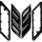 Roush 2015-2023 Roush Mustang Fender Vent Heat Extractors - Gloss Black
