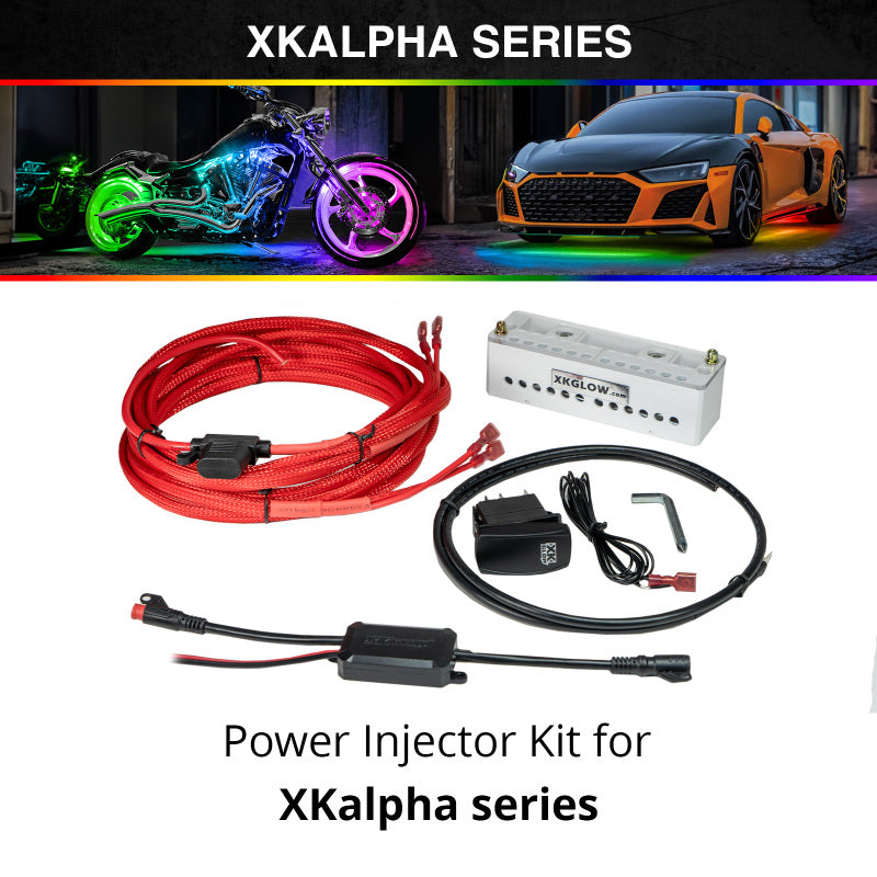 XK Glow XKmax 2x30in FIber Optic Light Strip Kit
