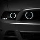 Raxiom 13-14 Ford Mustang GT CCFL Halo Fog Lights (Smoked)