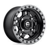 Fuel MATTE BLACK GUN METAL RING D557 14x7 4x156 Wheels
