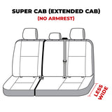 Covercraft 19-24 Ford F-250 Carhartt Super Dux SeatSaver Custom Second Row Seat Covers - Black