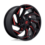 Fuel GLOSS BLACK MILLED WITH RED TINT D755 20x9 8x165.1 Wheels