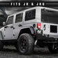 MagnaFlow 07-17 Jeep Wrangler JK 3.8/3.6L Dual Split Rear Exit Black Axle-Back Exhaust