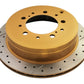 DBA 07+ Toyota Landcruiser 200 Series Rear Cross Drilled & Slotted Street Series Rotor
