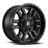 Fuel MATTE BLACK GLOSS BLACK LIP D596 22x12 6x135/6x139.7 Wheels