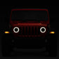 Raxiom 18-22 Jeep Wrangler JL/JT Axial Series LED Headlights- Black Housing (Clear Lens)