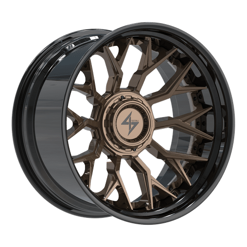 SENTALI BFX Gloss Black Lip / Bronze Centre BFX2 22x10 8x165.1/8x180 Wheels