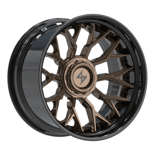 SENTALI BFX Gloss Black Lip / Bronze Centre BFX2 22x12 5x127/5x139.7 Wheels