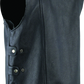 River Road Plains Leather Vest Black - Small