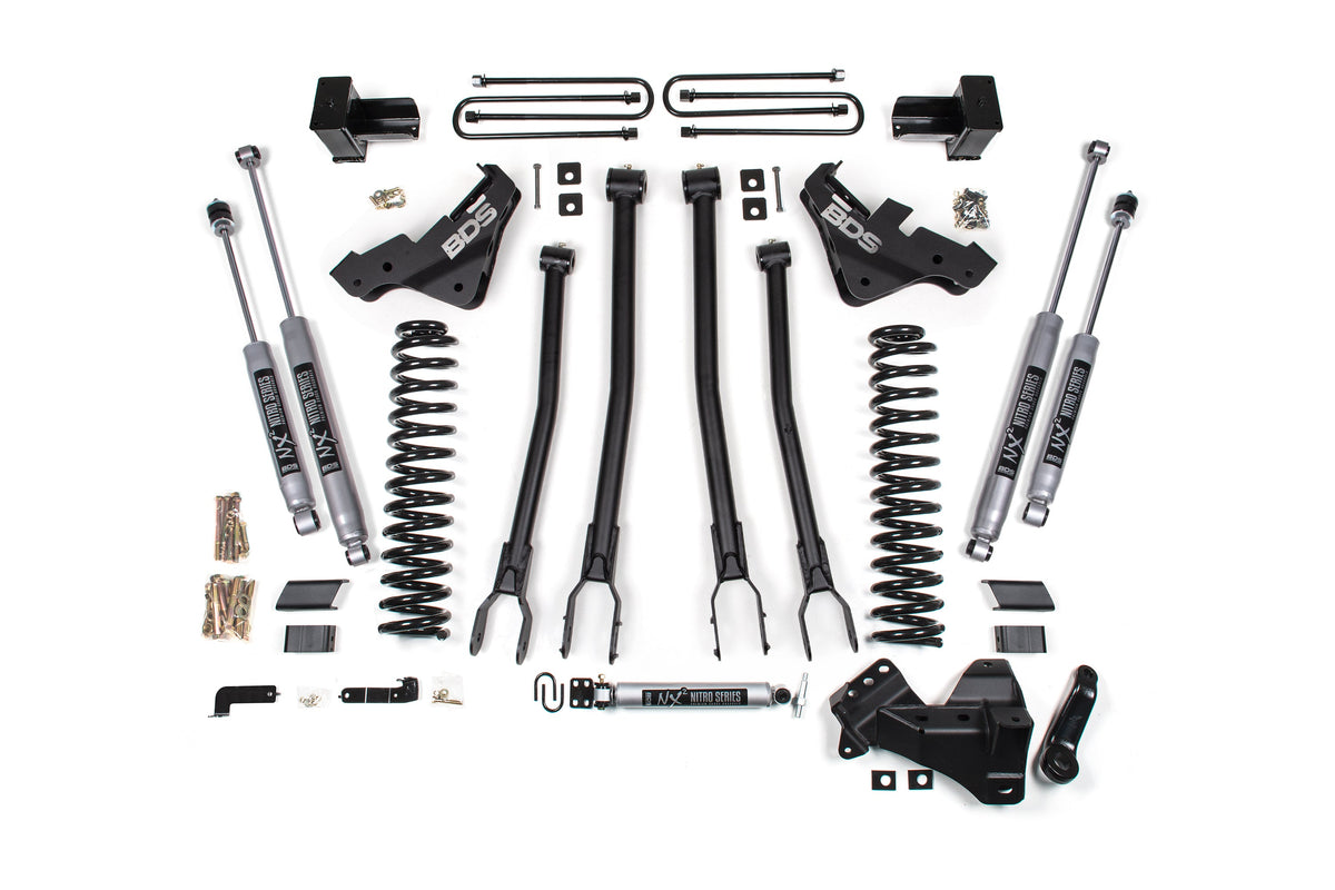 5 Inch Lift Kit w/ 4-Link | Ford F250/F350 Super Duty (23-25) 4WD | Diesel