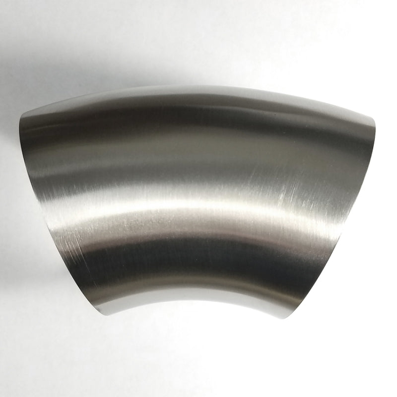 Stainless Bros 2.25in SS304 45 Degree Elbow - 1D/2.25in CLR - No Leg