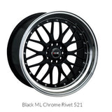 XXR Wheels 521 Black / ML 18x8.5 5x100 5x114.3 et35 cb73.1