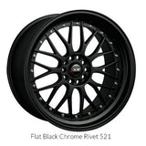 XXR 521 Flat Black 18x8.5 5X108/5X112 et35 cb73.1