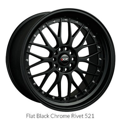 XXR 521 Flat Black 17x7 4x100/4x114.3 et38 cb73.1