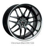 XXR Wheels 526 Chromium Black / SSC 20x9 5x114.3 5x120 et35 cb73.1