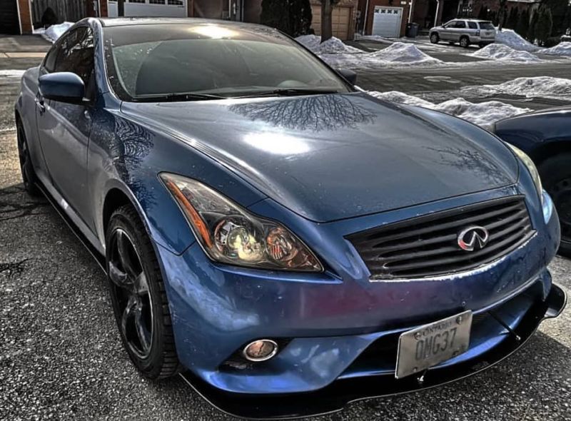 2011-2013 Infiniti G37 Coupe Sport Bumper 2PC Front Splitter