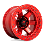 Fuel CANDY RED WITH CANDY RED RING D123 17x9 6x139.7 Wheels