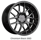 XXR Wheels 530D Chromium Black 19x10.5 5x114.3  et20 cb73.1