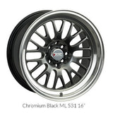 XXR Wheels 531 Chromium Black / ML 18x8.5 5x112 5x120 et35 cb72.56