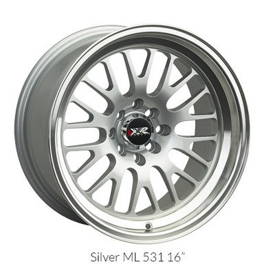 XXR 531 Hyper Silver / ML 16x8 4x100/4x114.3 et0 cb73.1
