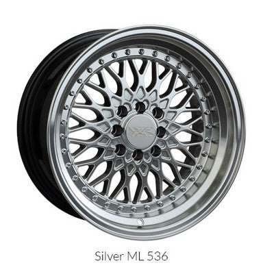XXR 536 Hyper Silver / ML 17x9 5x100/5x114.3 et25 cb73.1